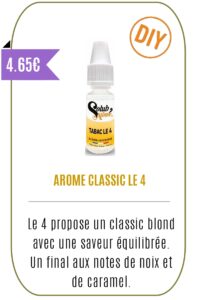 eliquide concentré DIY Classic 10ml - LE 4 - SOLUBAROME -