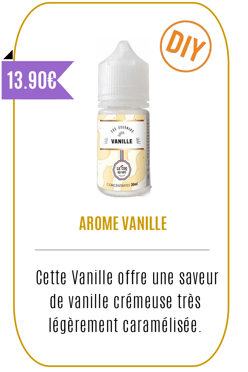 eliquide concentré DIY Gourmand - Vanille - Le Coq qui Vape -