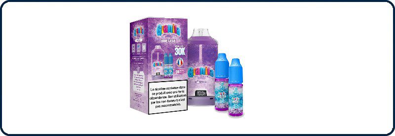 contenue du pack puff granita Mure Cassis - Mouvaux