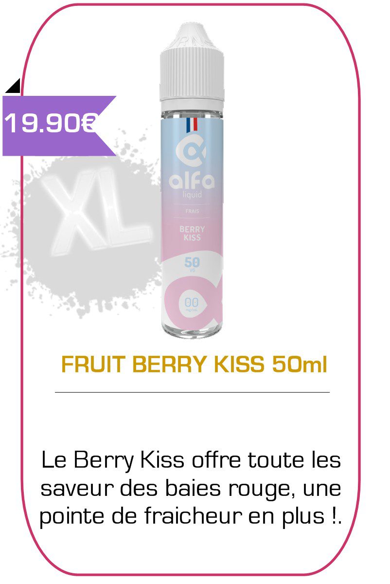 eliquide 50ml Berry Kiss -Alphaliquid-