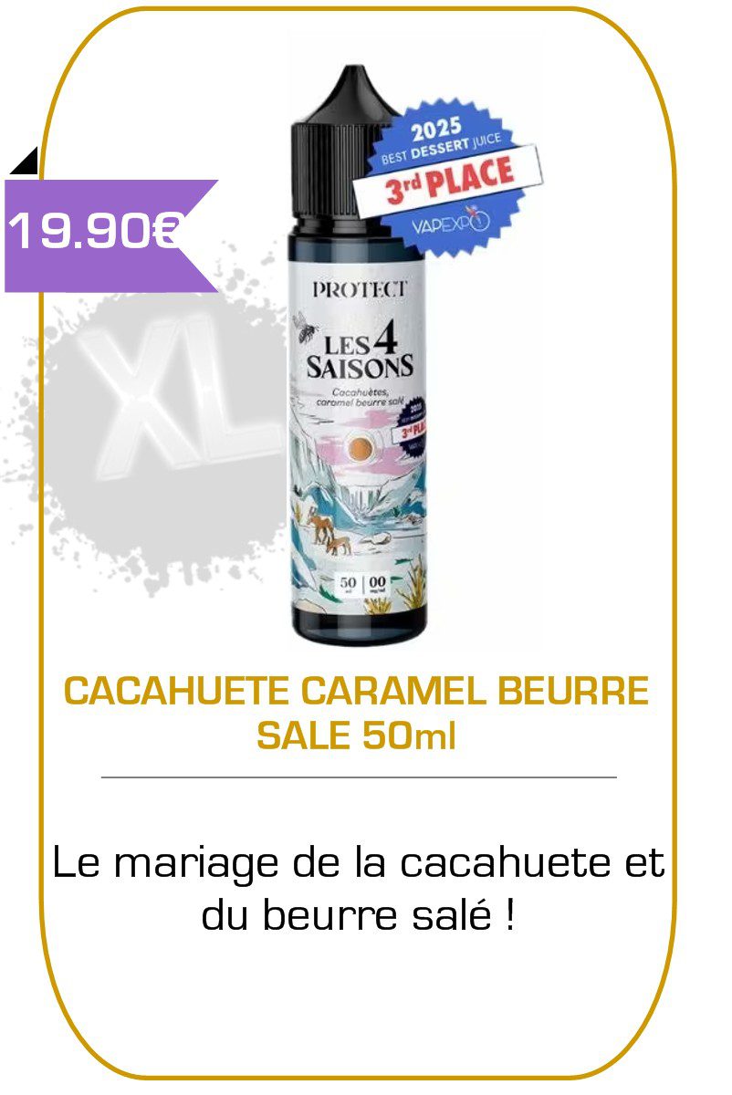 eliquide 50ml Cacahuete Beurre Salé -Protect-