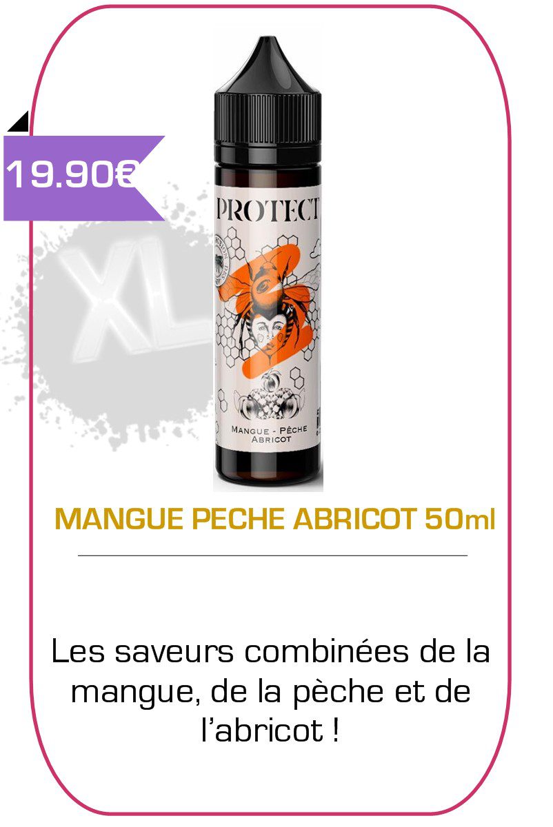 eliquide 50ml Mangue Peche Abricot -Protect-